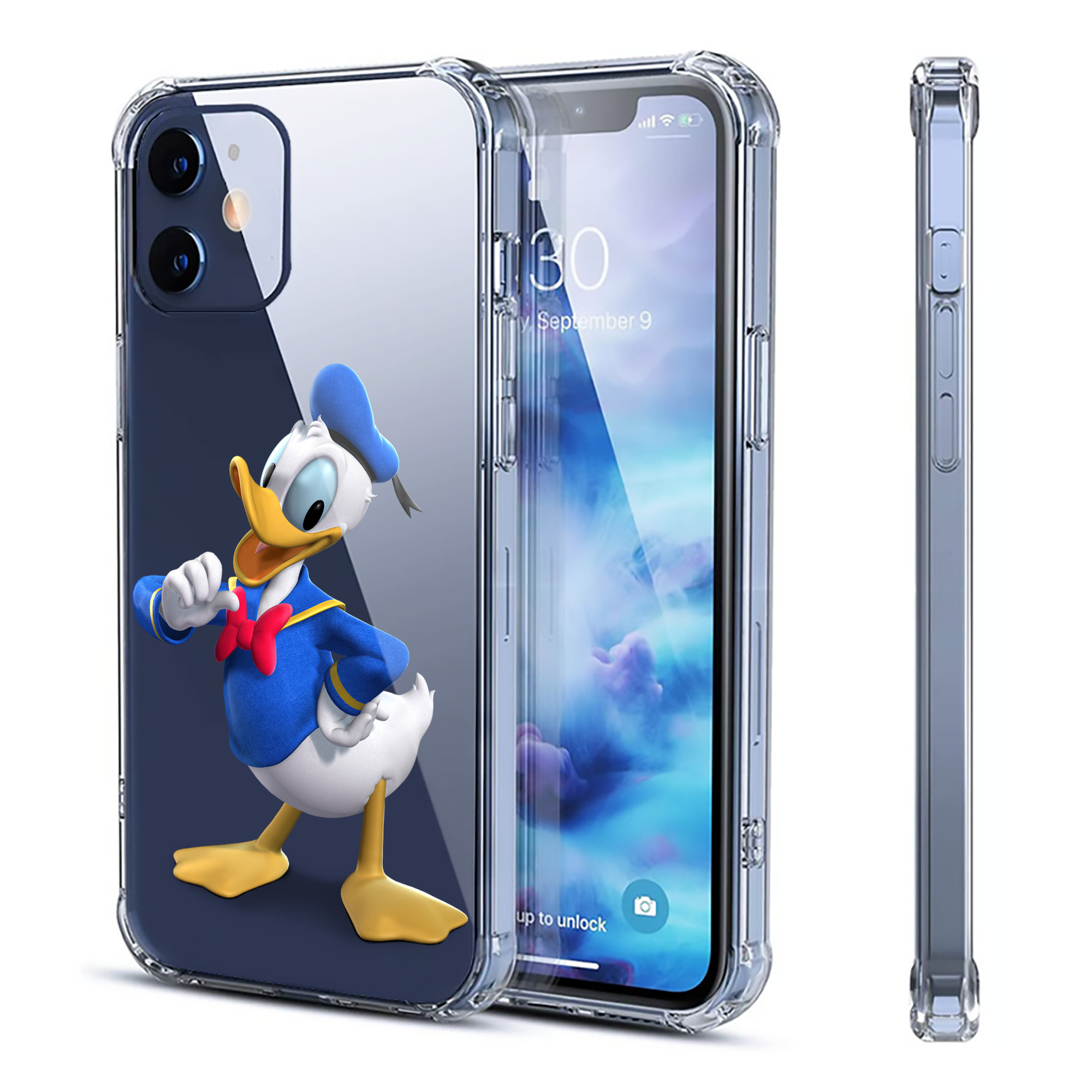 （画像用） ミッキーマウス Mickey Mouse 【iPhone 12シリーズ対応】透明スマホケース（クリアソフトケース）